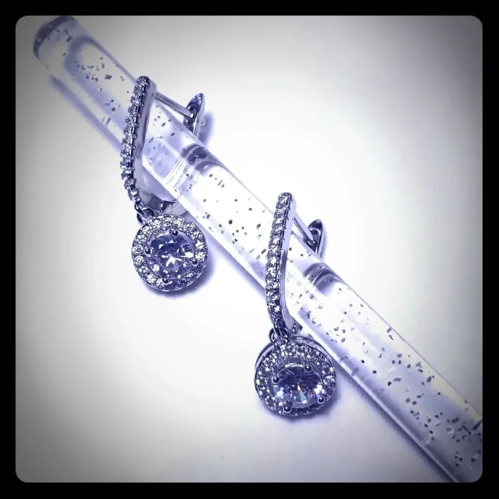 Vintage Halo Drop Earrings